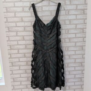 Elegant Black Ruffled Dress